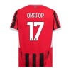 Officiële Voetbalshirt AC Milan Okafor 17 Thuis 2024-25 - Heren